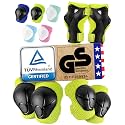 99FLIPS Knee Pads for Kids 3-12 Years [6pc] - Skating Protective Gear