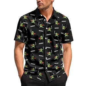 99TIMORO Funny Movie Mens Hawaiian Shirts Button