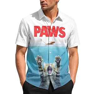 99TIMORO Funny Movie Mens Hawaiian Shirts Button