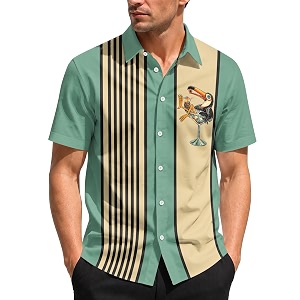 99TIMORO Funny Movie Mens Hawaiian Shirts Button