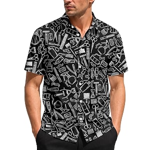 99TIMORO Funny Movie Mens Hawaiian Shirts Button