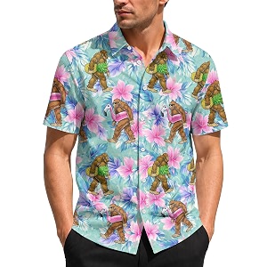 99TIMORO Funny Movie Mens Hawaiian Shirts Button