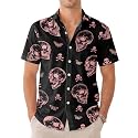 99TIMORO Movie Characters Halloween Shirt for Men Short Sleeve Top