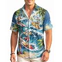 99TIMORO Movie Characters Halloween Shirt for Men Short Sleeve Top
