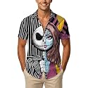 99TIMORO Movie Characters Halloween Shirt for Men Short Sleeve Top
