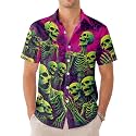 99TIMORO Movie Characters Halloween Shirt for Men Short Sleeve Top