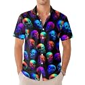 99TIMORO Movie Characters Halloween Shirt for Men Short Sleeve Top