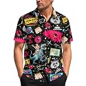 99TIMORO Movie Characters Halloween Shirt for Men Short Sleeve Top