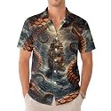 99TIMORO Movie Characters Halloween Shirt for Men Short Sleeve Top