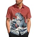 99TIMORO Movie Characters Halloween Shirt for Men Short Sleeve Top