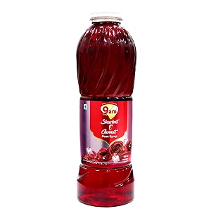 9am e jannat rose sharbat syrup 750ml pack of 1  ready to drink syrup for rose milk lassi cocktails mocktails amp dessert  refreshing summer drinks  concentrated syrup  ready to mix