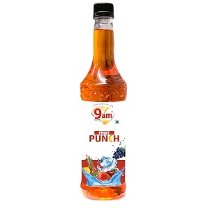 9am fruit punch mocktail syrup 750ml
