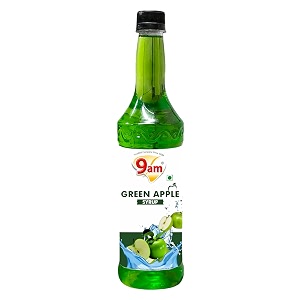 9am green apple mocktail syrup 750ml