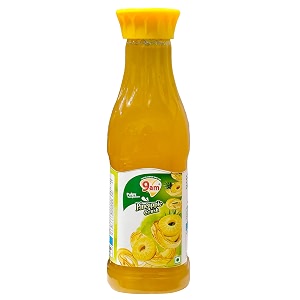 9am pineapple fruit crush sharbat syrup 750ml ready to drink syrup for cocktails mocktails sodas ice-teas and more  alcohol-free  concentrated syrup  ready to mix  pack of 1