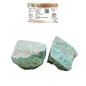 Certified Amazonite Raw Stone 200 gm | 2-3 Pcs Natural Decorative Crystal for Home Décor with Authenticity Certificate | Calm Mind, Balance &amp; Communication Gemstone | Home &amp; Office Showpiece