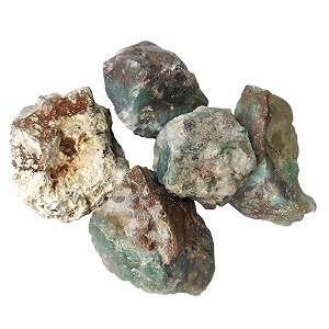 aquaprase crystal raw for meditation amp reiki 500 gm  natural gemstone for emotional healing amp communication  decorative crystal showpieces for vastu home decor amp office desk decoration 3-4 pcs
