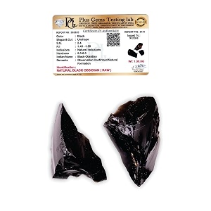 certified black obsidian raw stone 1 kg with authenticity certificate  natural rough crystal for home decor office desk pooja room meditation amp display 3-4 pcs