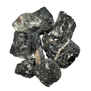 black tourmaline crystal raw stone 1 kg  natural healing crystals for protection amp grounding  crystal showpiece for vastu home decor amp office deck decoration  ideal spiritual gift 34 pcs