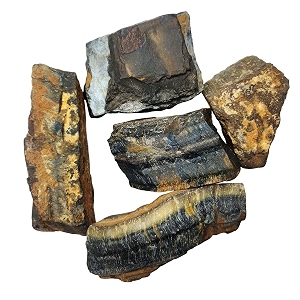 blue tiger eye raw stone 500 gm  natural healing crystal for calm mind amp communication  natural stones for meditation amp reiki  decorative raw crystals for spiritual home amp office decor 3-4 pcs