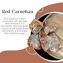 Red Carnelian Raw (500 Gm) Crystal Stone for Motivation, Confidence &amp; Positive Energy | Natural Healing Crystals for Meditation &amp; Vastu | Decorative Raw Crystals for Home Decor Showpiece (3-4 Pcs)
