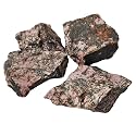 Rhodonite Raw Crystal Stone 200 Gm | Crystals for Emotional Healing, Self-Love, Forgiveness &amp; Inner Strength | Natural Gemstone for Meditation, Vastu &amp; Home Decor (2–4 Pcs)