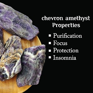 chevron amethyst raw crystal for reiki meditation 200 gm  natural healing crystal stones for intuition amp mental clarity  vastu decorative showpieces for spiritual home decor amp gift 2-4 pcs