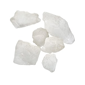 clear quartz crystal raw stone for meditation vastu items amp feng shui 750 gm  healing crystals for mental clarity amp energy amplification  decorative stones for spiritual home decoration 3-4 pcs