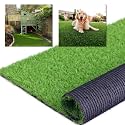 9FT x 77FT Artificial Turf 1.38inch Simulated Synthetic Fake Grass with Drainage Holes, Reusable Grass Urinal for Dogs, Backyard Lawn Rug Doormat Decorations, Custom