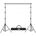 9ft x 9ft Background Support Stand Kit for Photography &amp; Videography, Adjustable Backdrop Stand with Crossbar, 2 Tripod Stands &amp; Carry Bag for Photo Studio, Video Shoot &amp; Content Creation