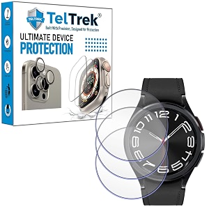 3 pack screen guard compatible with samsung galaxy watch 6 classic watch6 classic 43mm smartwatch amp garmin instinctinstinct crossover standardsolartactical screen protector