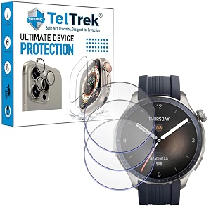3 pack screen guard compatible with amazfit balance 46mm smartwatch hydrogel tpu screen protector not a tempered glass screenguard