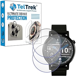 3 pack screen guard compatible with fossil carlylejulianna gen 5  gen 6 men39s amp women39s smartwatch hydrogel tpu screen protector not a tempered glass screenguard