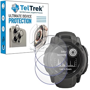 3 pack screen guard compatible with garmin instinct 2  instinct 2 solargarmin instinct2 camo edition 45 mm hydrogel tpu screen protector not a tempered glass screenguard