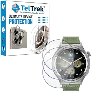 3 pack screen guard compatible with noise noisefit halo noisefit halo plus noise evolve 4 huawei watch gt 5 46 mm smartwatch hydrogel tpu screen protector not a tempered glass