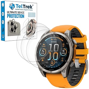 3 pack screen guard compatible with garmin fenix 8 47mm hydrogel tpu screen protector not a tempered glass screenguard