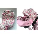 9pc Ultimate Set of Infant Car Seat Cover Canopy Headrest Blanket Hat Nursing Scarf, 25JE01