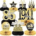 9PCS 85th Birthday decorations 85th birthday Centerpieces for Tables Decorations Vintage 1941 Honeycomb Table Topper Back in 1941 85th Birthday Decorations for Men and Woman 85 Years Birthday Party