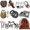 9pcs Metal Puzzle for Adult Disentanglement Puzzles Lock Gift for Adults