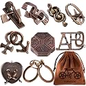 9pcs Metal Puzzle for Adult Disentanglement Puzzles Lock Gift for Adults