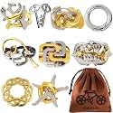 9pcs Metal Puzzle for Adult Disentanglement Puzzles Lock Gift for Adults