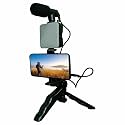 Vlogging/Video Making kit 6 in 1 Combo (Shotgun Microphone, Selfie Light, Tripod Stand, Mobile Holder, Shock Mount, Noise Cancellation Foam) for Recording/YouTube/Reels & Photography