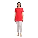 9shines Label Cotton Plus Size Long T-Shirt Tunic | Hip Covering Regular Top Nightwear| Sleepshirt Lounge wear for Women with Pocket (M-7XL)