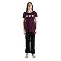 9shines Label Cotton Plus Size Long T-Shirt Tunic | Hip Covering Regular Top Nightwear| Sleepshirt Lounge wear for Women with Pocket (M-7XL)