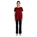 9shines Label Cotton Plus Size Long T-Shirt Tunic | Hip Covering Regular Top Nightwear| Sleepshirt Lounge wear for Women with Pocket (M-7XL)