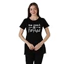 9shines Label Cotton Plus Size Long T-Shirt Tunic | Hip Covering Regular Top Nightwear| Sleepshirt Lounge wear for Women with Pocket (M-7XL)