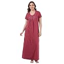 9shines Label Stylish Cotton Blend Embroidered Maxi