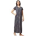 9shines Label Stylish Cotton Blend Embroidered Maxi