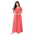 9shines Label Stylish Cotton Blend Embroidered Maxi