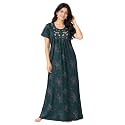 9shines Label Stylish Cotton Blend Embroidered Maxi