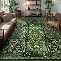 9x12 Large Area Rug Floral Botanical Boho Carpet for Living Room